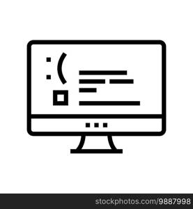 unworked internet web page line icon vector. unworked internet web page sign. isolated contour symbol black illustration. unworked internet web page line icon vector illustration