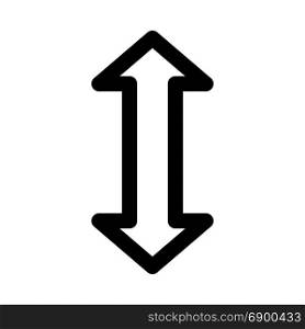 up and down arrow, icon on isolated background
