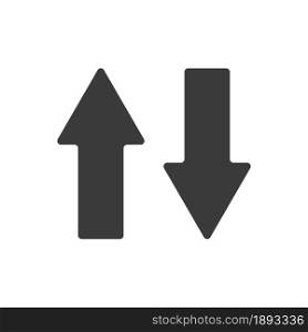 Up and down arrows vector icon