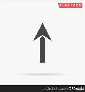 Up Arrow flat vector icon. Hand drawn style design illustrations.. Up Arrow flat vector icon