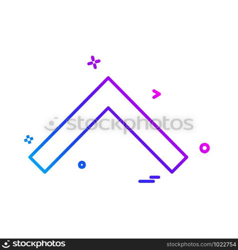 Up arrow icon design vector