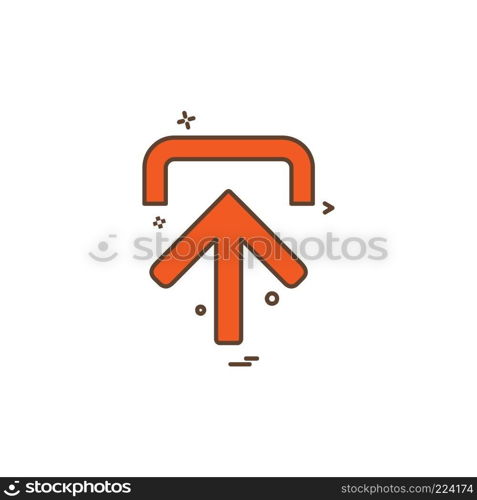 Up arrow icon design vector