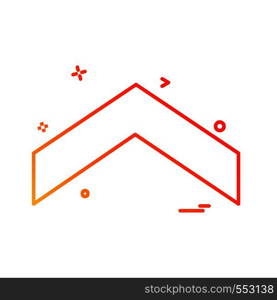 Up arrow icon design vector