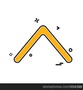 Up arrow icon design vector