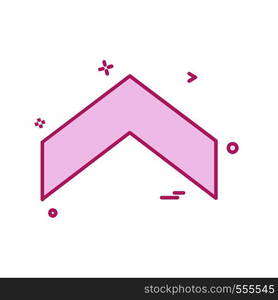 Up arrow icon design vector