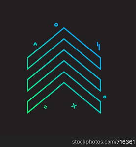 Up arrow icon design vector