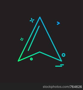 Up arrow icon design vector