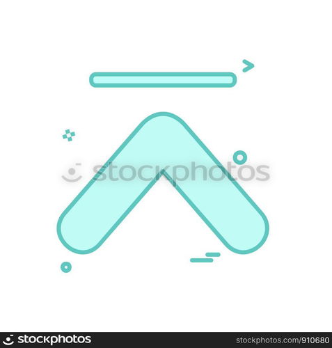 Up arrow icon design vector