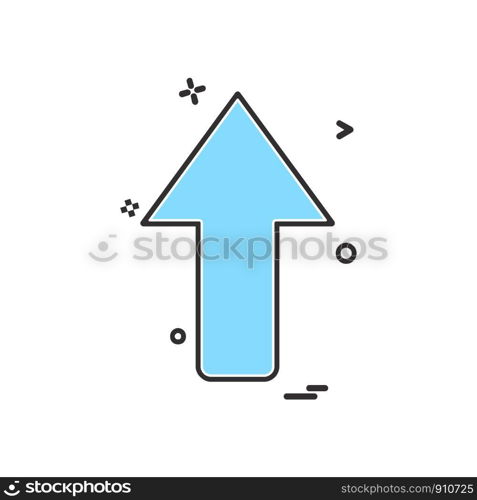 Up arrow icon design vector