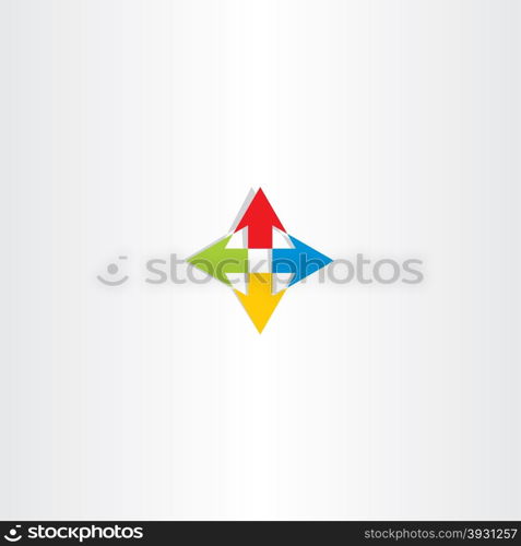up down left right arrow icon sign logo