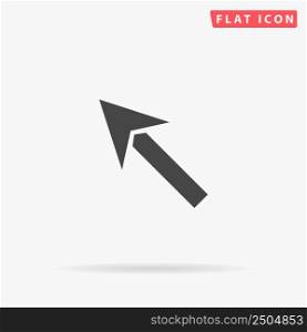 Up Left Arrow flat vector icon. Hand drawn style design illustrations.. Up Left Arrow flat vector icon