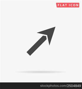 Up Right Arrow flat vector icon. Hand drawn style design illustrations.. Up Right Arrow flat vector icon
