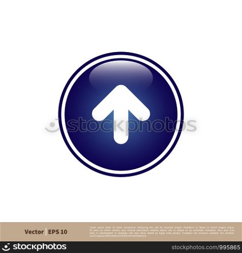 Up Signage Icon Vector Logo Template Illustration Design. Vector EPS 10.