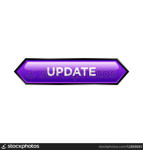 update button website vector template