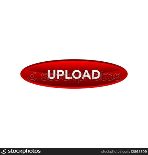 upload button website vector template