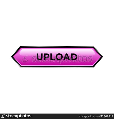 upload button website vector template