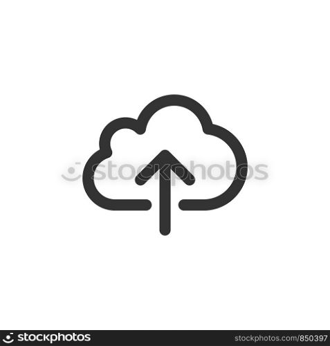 Upload Cloud Icon Vector template Illustration Design. Vector EPS 10.
