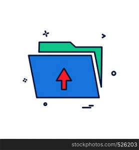 upload folder icon Vector Dersign