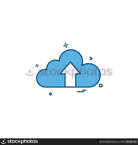 Upload icon design vector