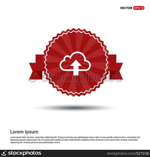 Upload Icon - Red Ribbon banner