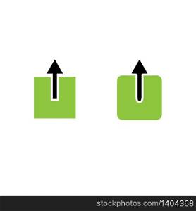 Upload icon, symbol design template