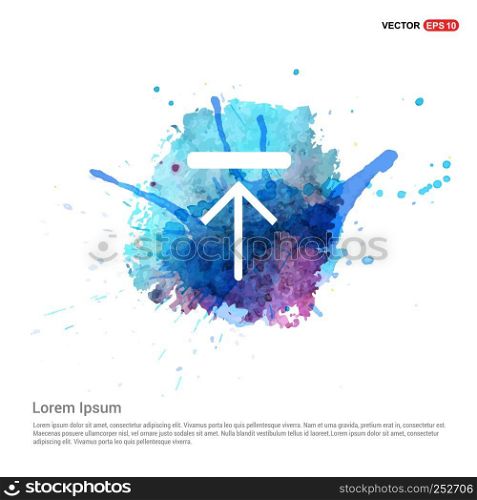 Upload Icon - Watercolor Background