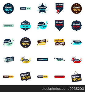 Upload Now Bundle 25 Eye catching Vector designs for Marketing and Branding Campaigns