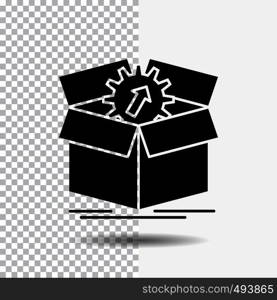 upload, performance, productivity, progress, work Glyph Icon on Transparent Background. Black Icon. Vector EPS10 Abstract Template background