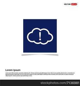 Upload to cloud icon - Blue photo Frame