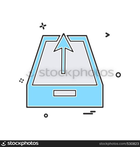 Uploading icon design vector