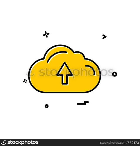 Uploading icon design vector