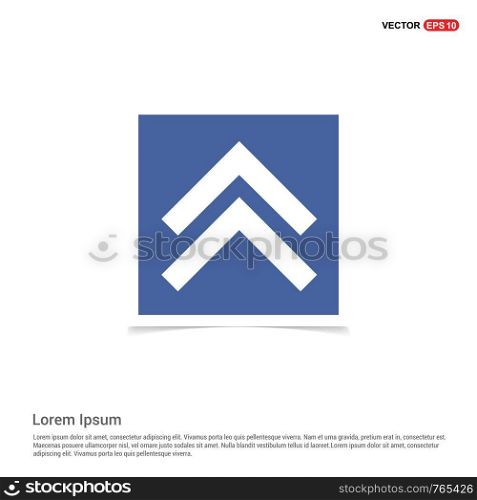 Upper Arrow Icon - Blue photo Frame