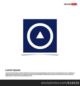 Upper Arrow Icon - Blue photo Frame