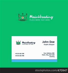 Uprising dollar logo Design with business card template. Elegant corporate identity. - Vector