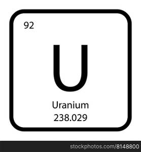 Uranium icon vektor illustration design