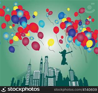 urban abstract background vector illustration