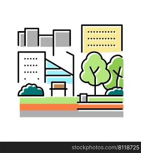 urban park color icon vector. urban park sign. isolated symbol illustration. urban park color icon vector illustration