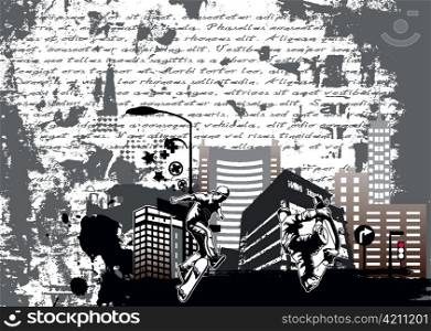 urban poster vector illustration
