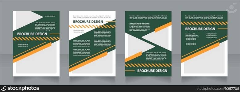 Urban traffic information blank brochure design. Management services. Template set with copy space for text. Premade corporate reports collection. Editable 4 paper pages. Calibri, Arial fonts used. Urban traffic information blank brochure design