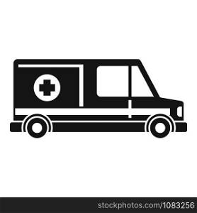 Urgent ambulance icon. Simple illustration of urgent ambulance vector icon for web design isolated on white background. Urgent ambulance icon, simple style
