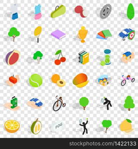 Urgent icons set. Isometric style of 36 urgent vector icons for web for any design. Urgent icons set, isometric style