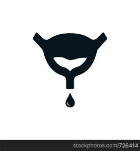 urinary icon vector logo template