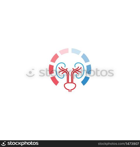 Urology logo, kidney logo icon healty illustration