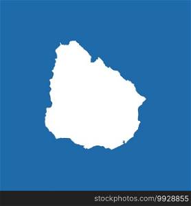 Uruguay map icon vector illustration background design