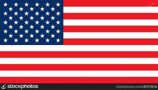 US Flag. Flag of the United States of America in vector format.
