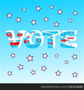 USA election patriotic background vector illustration
