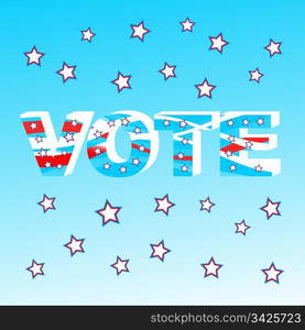 USA election patriotic background vector illustration