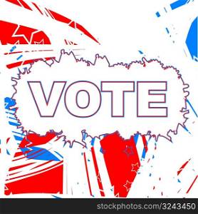 USA election patriotic grunge background vector illustration