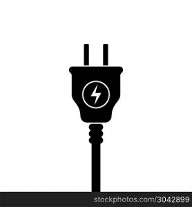 USA Electric Plug icon, symbol. United States standart. lightning sign