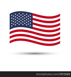 USA flag background.Illustratiom EPS10